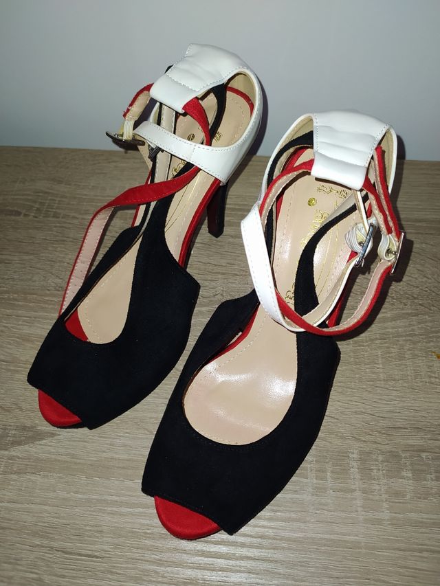 Zapatos de Tacón Alto Abierto para Mujer