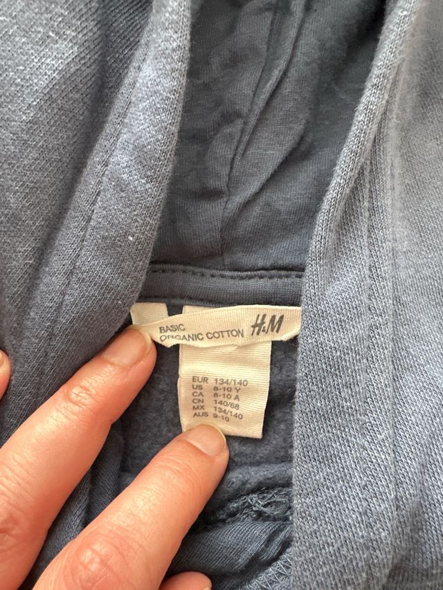 Sudadera azul H& M talla 9-10 años