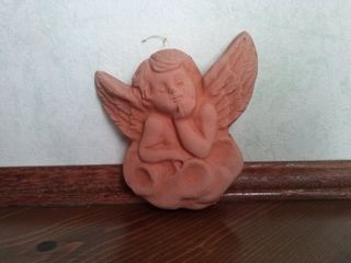 Angelo in terracotta da parete