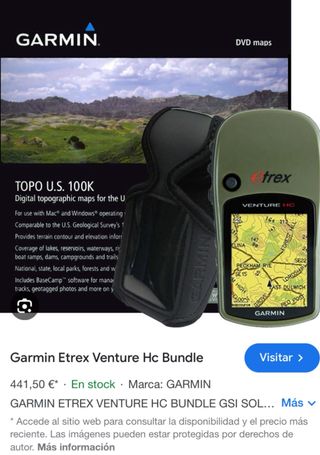 Gps garmin etrex venture
