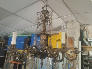 Lampara de bronce