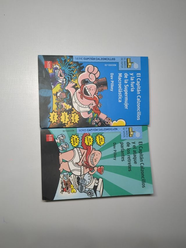 Lote 2 LIBROS ( capitán calzoncillos)