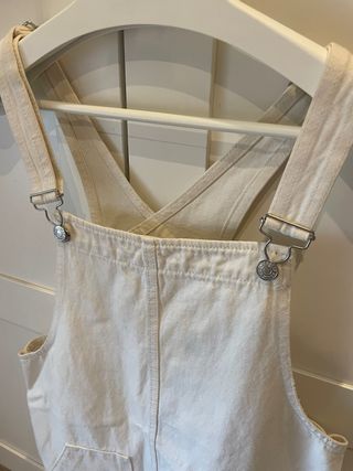 Vestido peto vaquero blanco