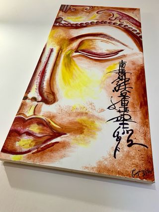 Quadro Buddah 120x60 cm fatto a mano handmade