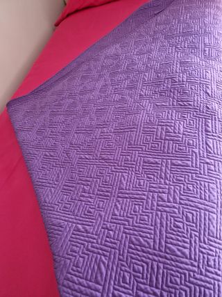 Colcha cama de 135cm y 2 cojines de 45x45cm