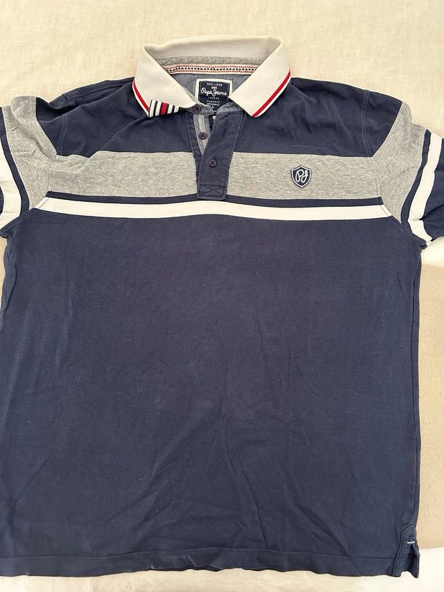 Polo Pepe Jeans manga larga L azul
