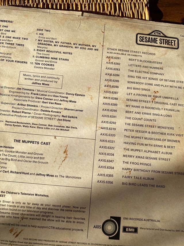 Vinilo Barrio Sesamo