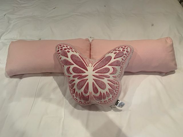 3 Cojines rosas rectangulares ikea