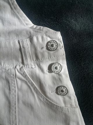 Peto Mini Vaquero T36 Blanco 