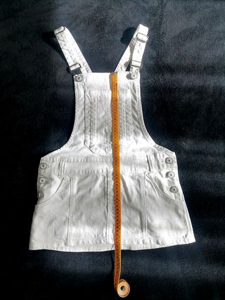 Peto Mini Vaquero T36 Blanco 