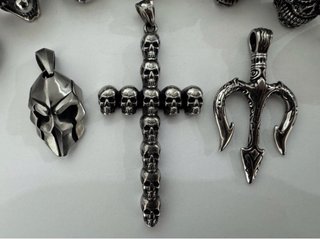 10 ANILLOS CALAVERAS ACERO INOX TODO A ESTRENAR