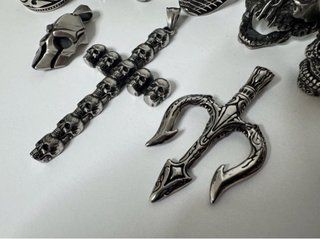 10 ANILLOS CALAVERAS ACERO INOX TODO A ESTRENAR