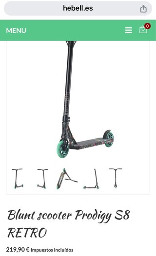 Scooter blunt prodigy S8 retro
