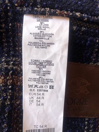 Chaqueta americana hombre entretiempo
