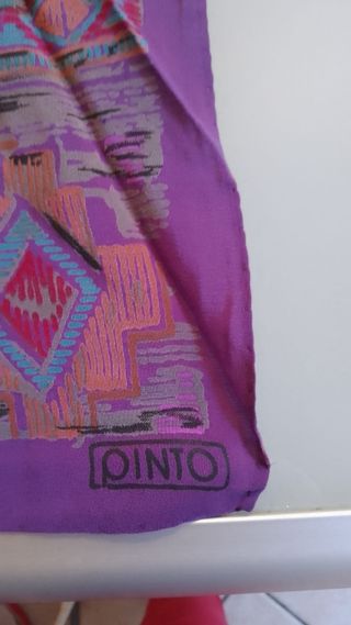 Foulard Pinto in seta viola 
