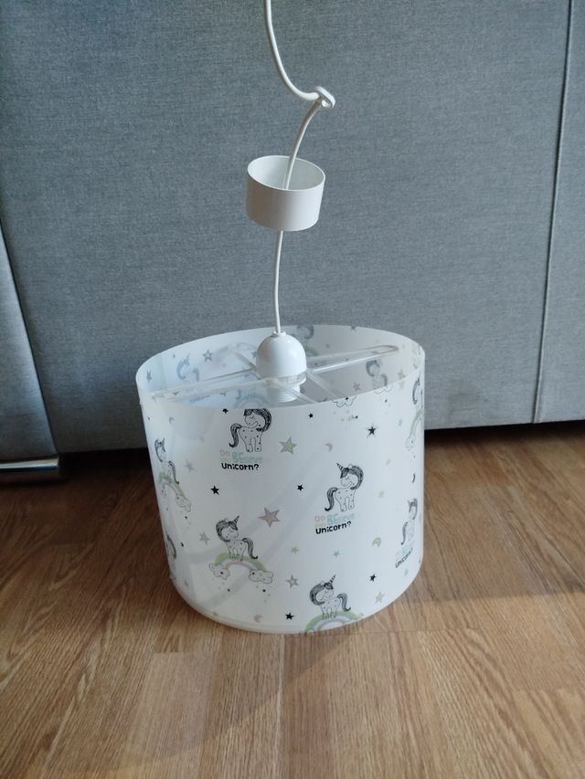 Lampara de techo unicornios