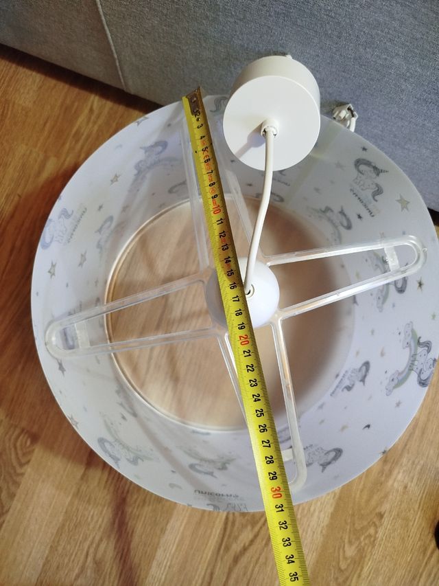 Lampara de techo unicornios