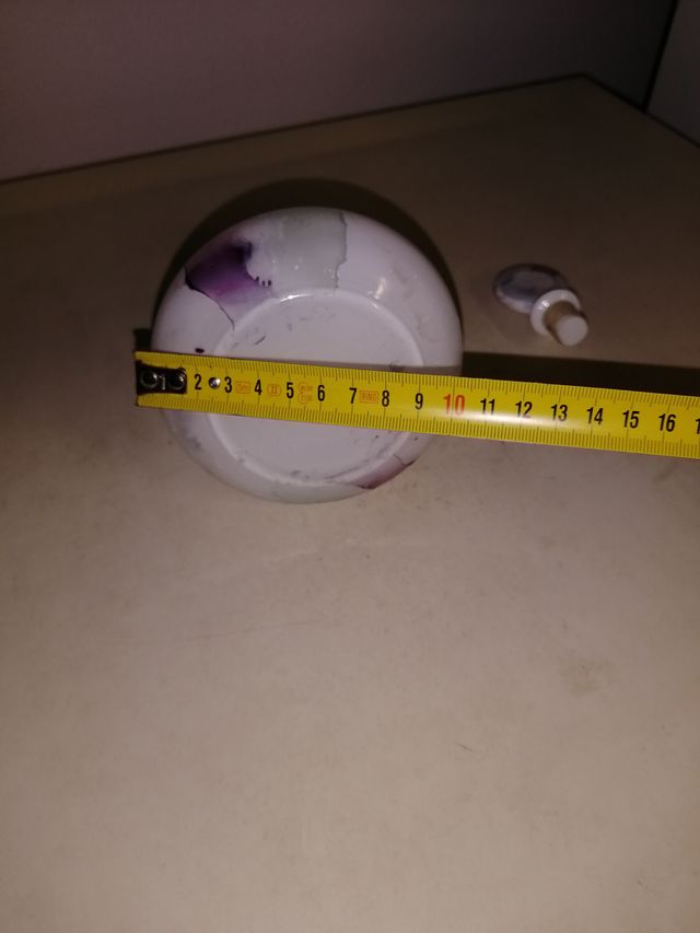 VASETTO/BOTTIGLIA DI VETRO MULTICOLORE CON TAPPO