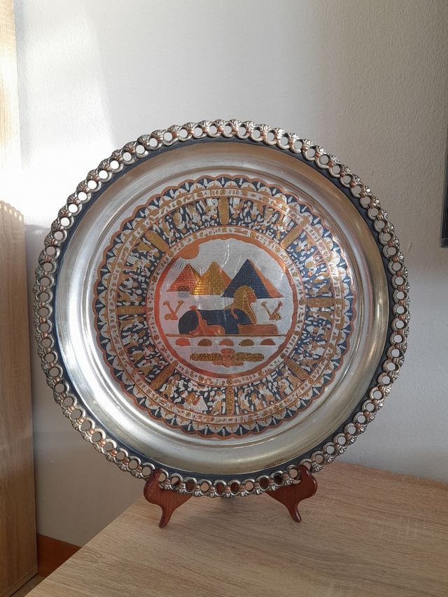 Grande Piatto metallo Made Egypt