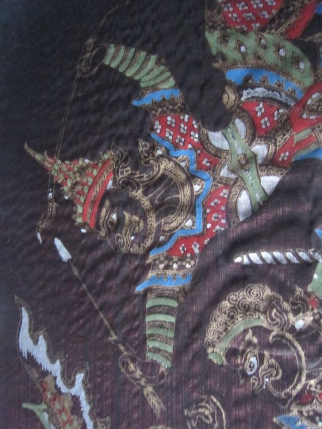 quadretto - seta dipinta a mano incorniciata