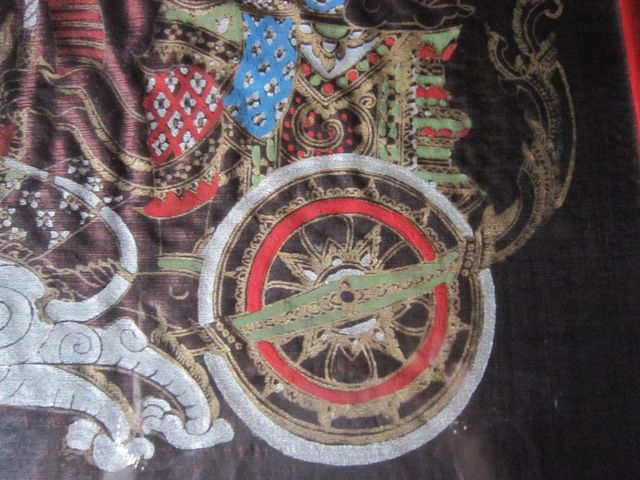 quadretto - seta dipinta a mano incorniciata