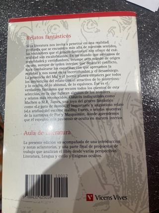 Relatos fantásticos Vicens Vives