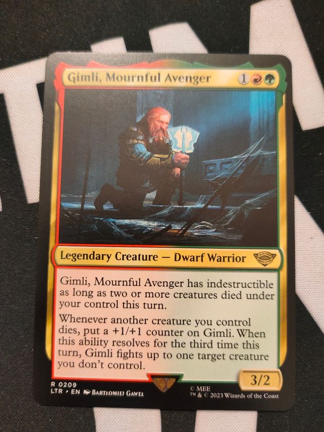 Mtg Gimli, mournful avenger #209