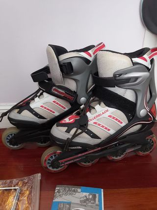 Patines en línea rollerblade con funda. Ajustables