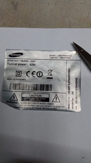 Despiece placas Samsung 40