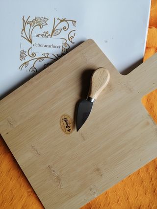 Tagliere in bambù e ceramica