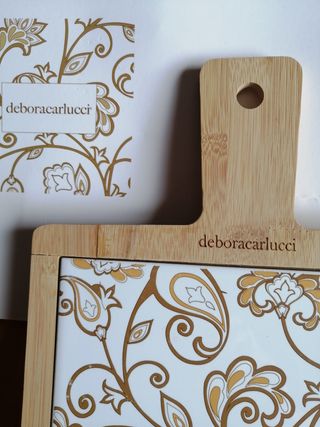 Tagliere in bambù e ceramica