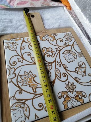 Tagliere in bambù e ceramica