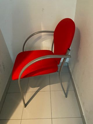 Silla escritorio roja