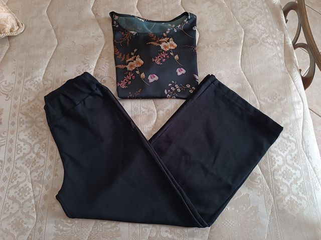 Set donna pantalone e blusa S/M