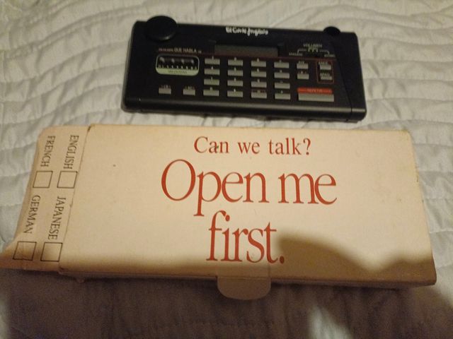 Calculadora que habla vintage