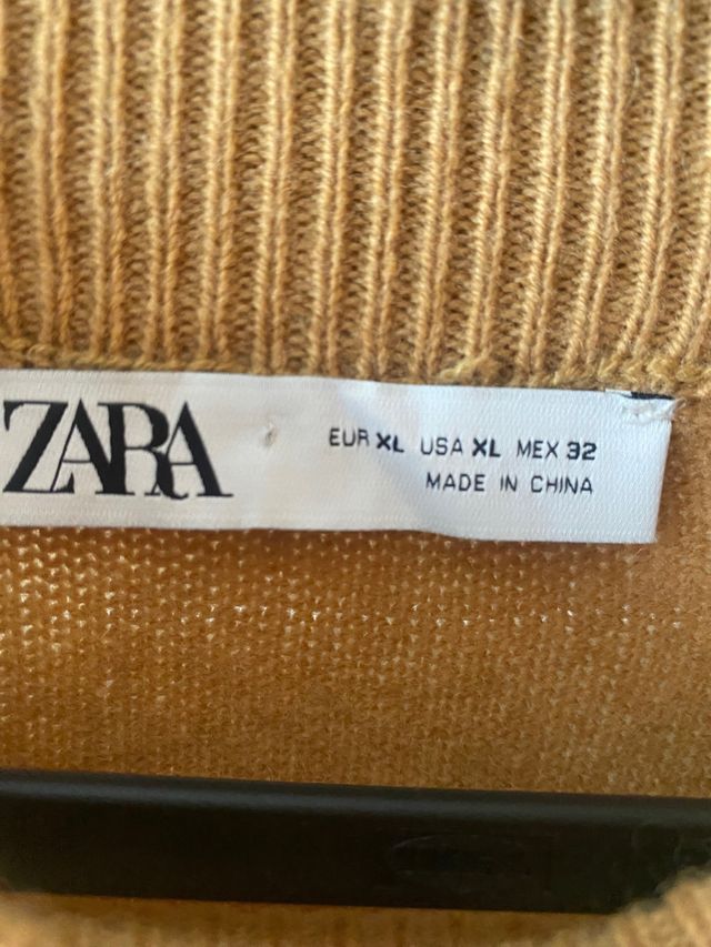 Jersey zara 100% lana .Talla XL euivale a S