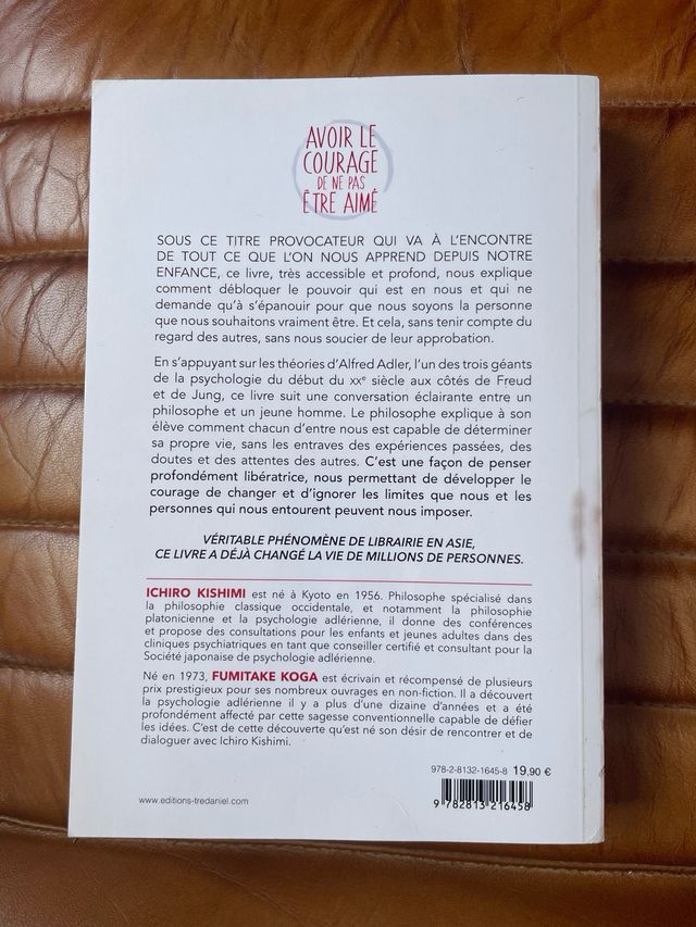 Avoir le courage de ne pas etre aime