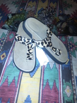 Sandalias leopardo t38 🐆