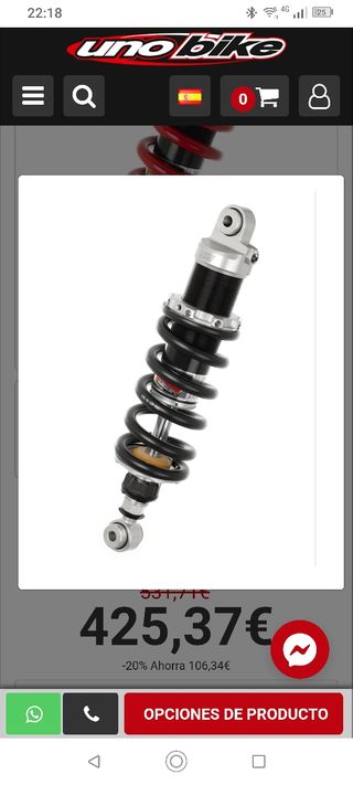 Amortiguador  Suzuki gsx s1000f