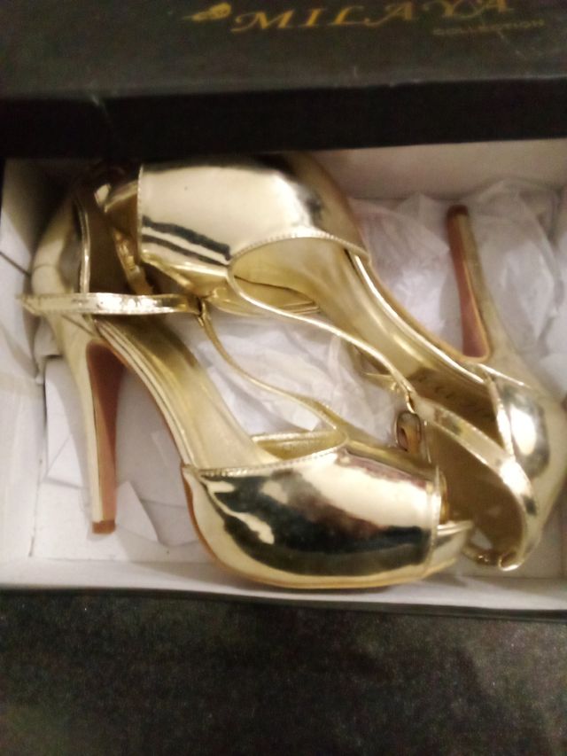 Scarpe donna décolleté oro Gold 