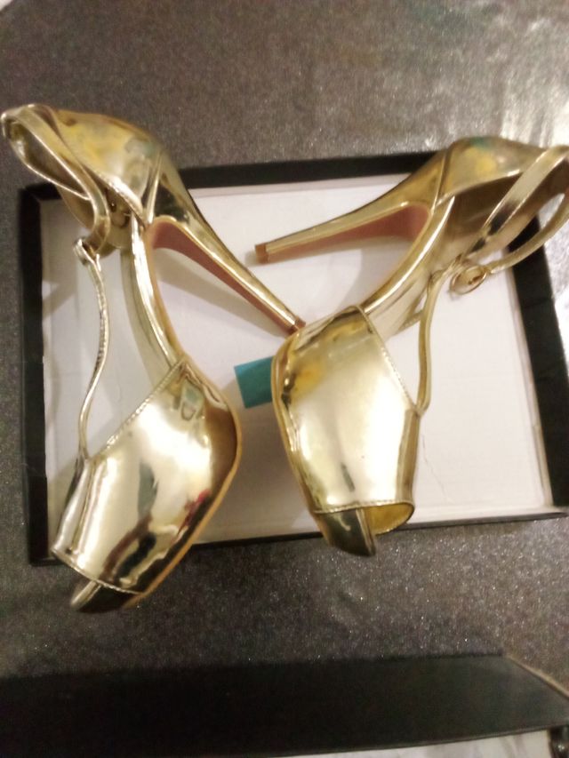 Scarpe donna décolleté oro Gold 