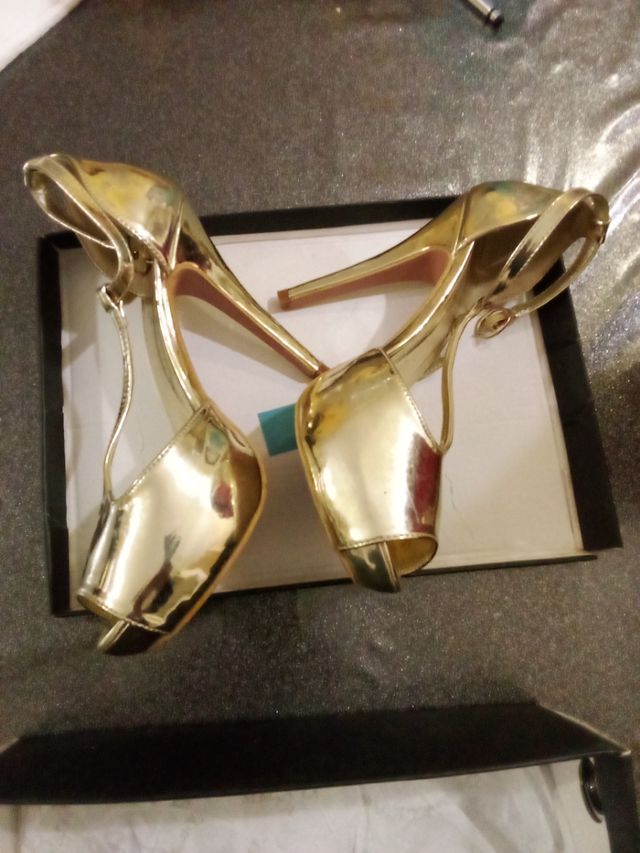 Scarpe donna décolleté oro Gold 