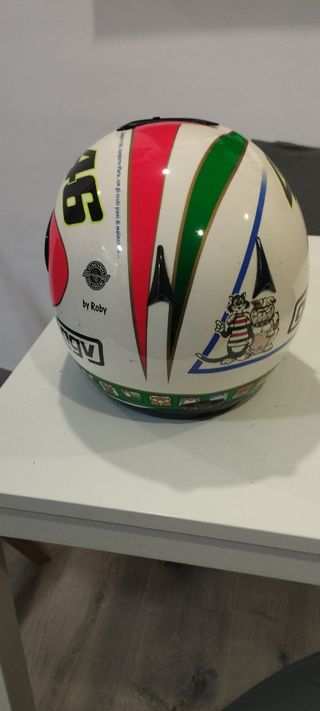 Casco valentino Rossi ,morrera y visera d extra