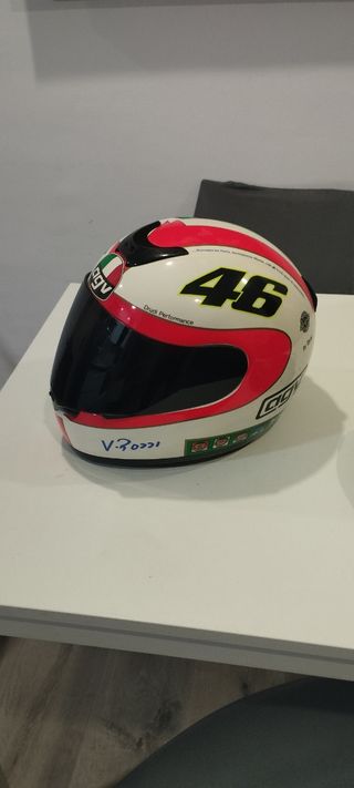 Casco valentino Rossi ,morrera y visera d extra