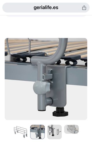 Cama articulada 90cm motorizada barreras, colchón