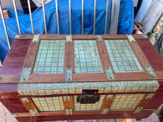 Antiguo baul de viaje, 80x40x38