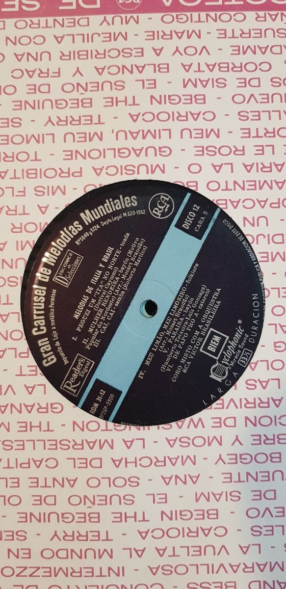 12 vinilos de melodías mundiales