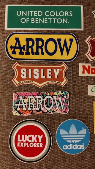 Adesivi anni 80 vintage