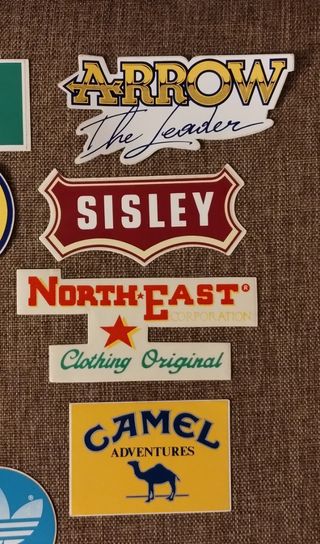 Adesivi anni 80 vintage