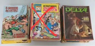 LOTE 80 TEBEOS ANTIGUOS VARIADOS